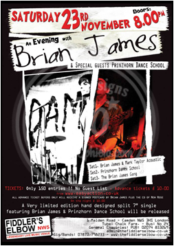Brian James Live Camden Design by Sophie Lo